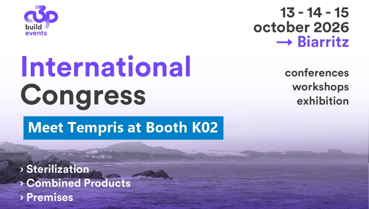 Mett Tempris at Booth K02 at the 37th A3P International Congress in Biarritz on 13/14/15 October 2026